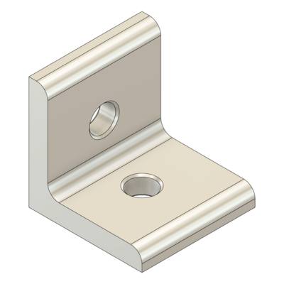 MODULAR SOLUTIONS ANGLE BRACKET&lt;BR&gt;30 SERIES 30MM TALL X 30MM WIDE W/HARDWARE